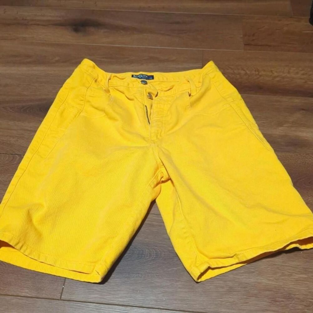 Vintage 90s GUESS yellow shorts